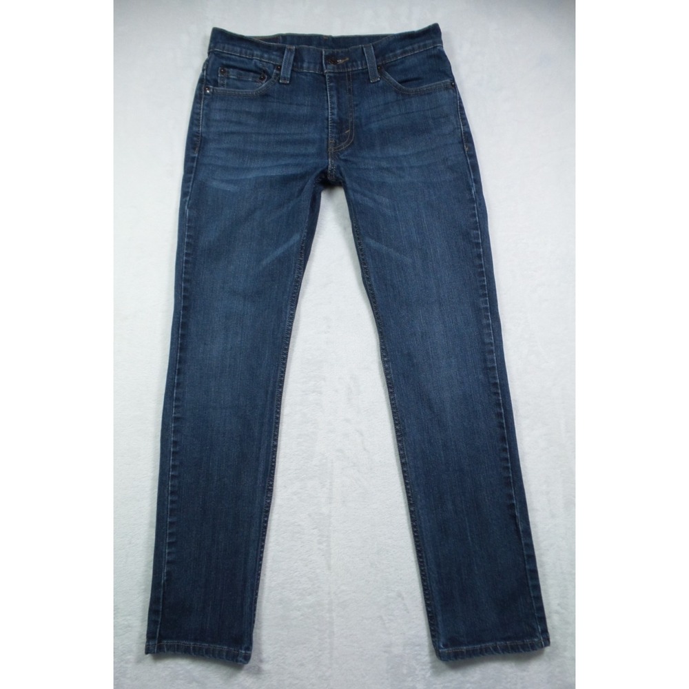 Levis 511 Jeans Mens Size 29 x 30 Blue Denim Slim Fit Straight Low Rise Stretch